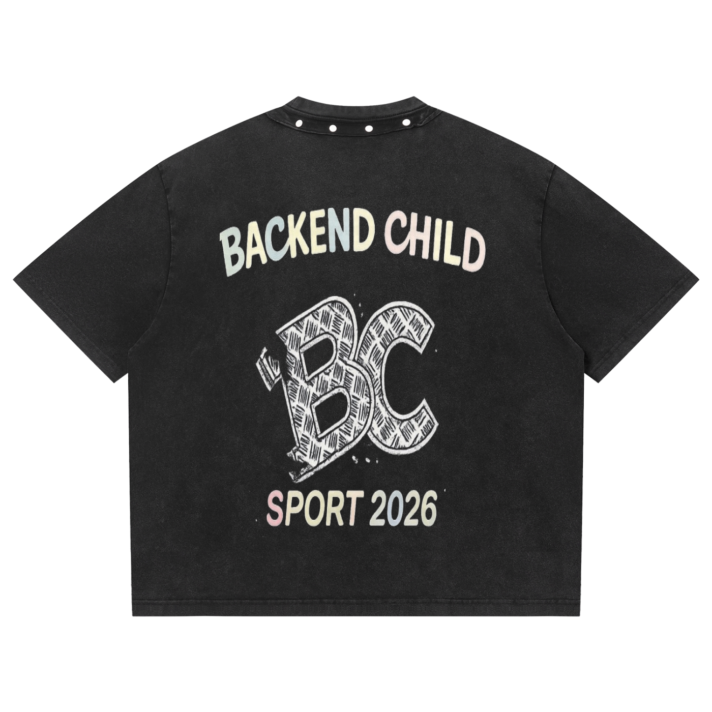 W!LDCHILD backend child Boxy Studded T-Shirt