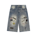 Forever Lit Denim Jhorts￼